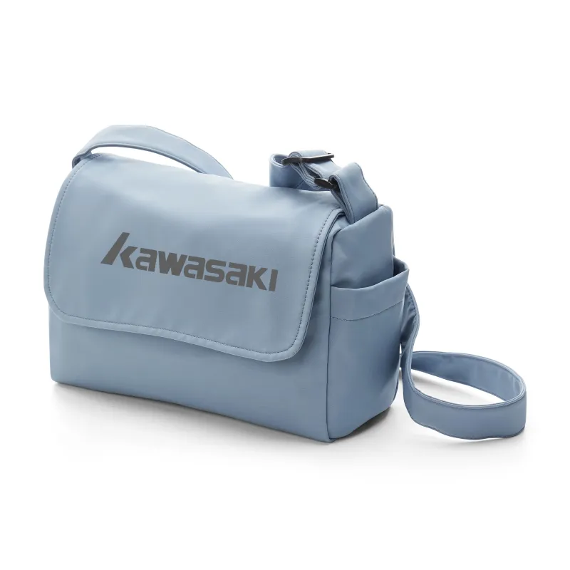 Kawasaki Fabric Crossbody Bag, Shoulder Bag, Messenger Bag Regular Unisex Black/Ecru/Haze Blue-11