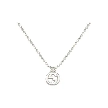 GUCCI Interlocking G Necklace In Silver