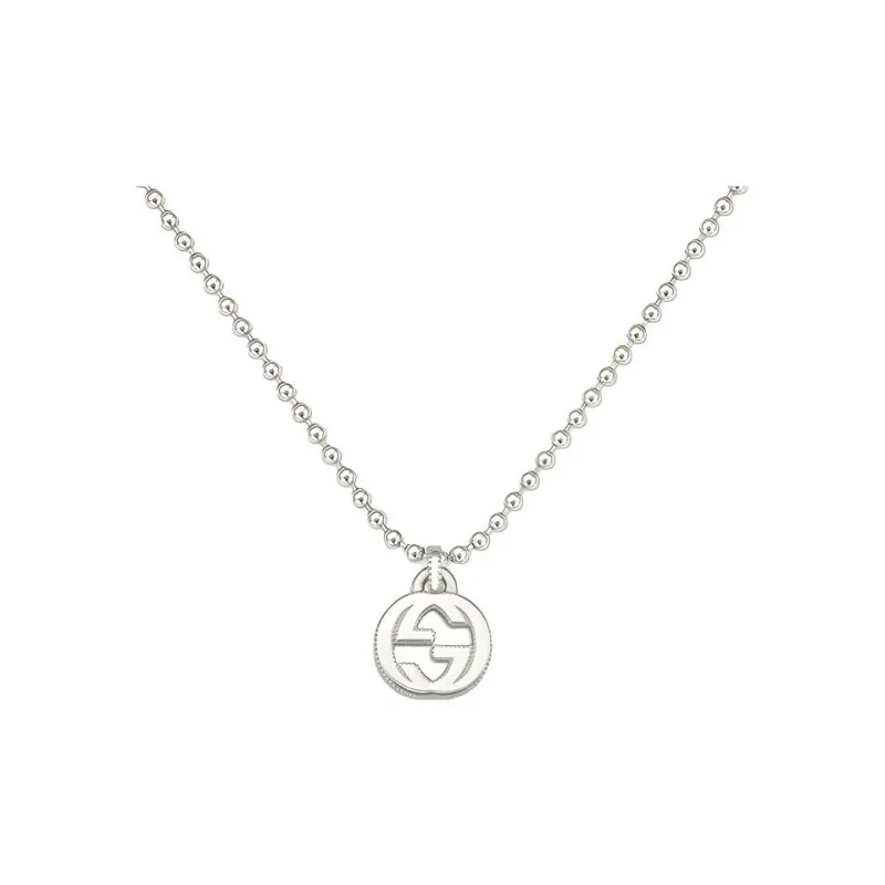 GUCCI Interlocking G Necklace In Silver-0