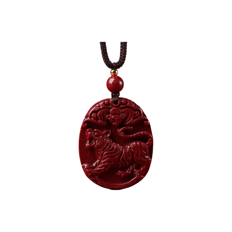 Bubble Scallops Reconstructed Cinnabar Necklaces Unisex-7