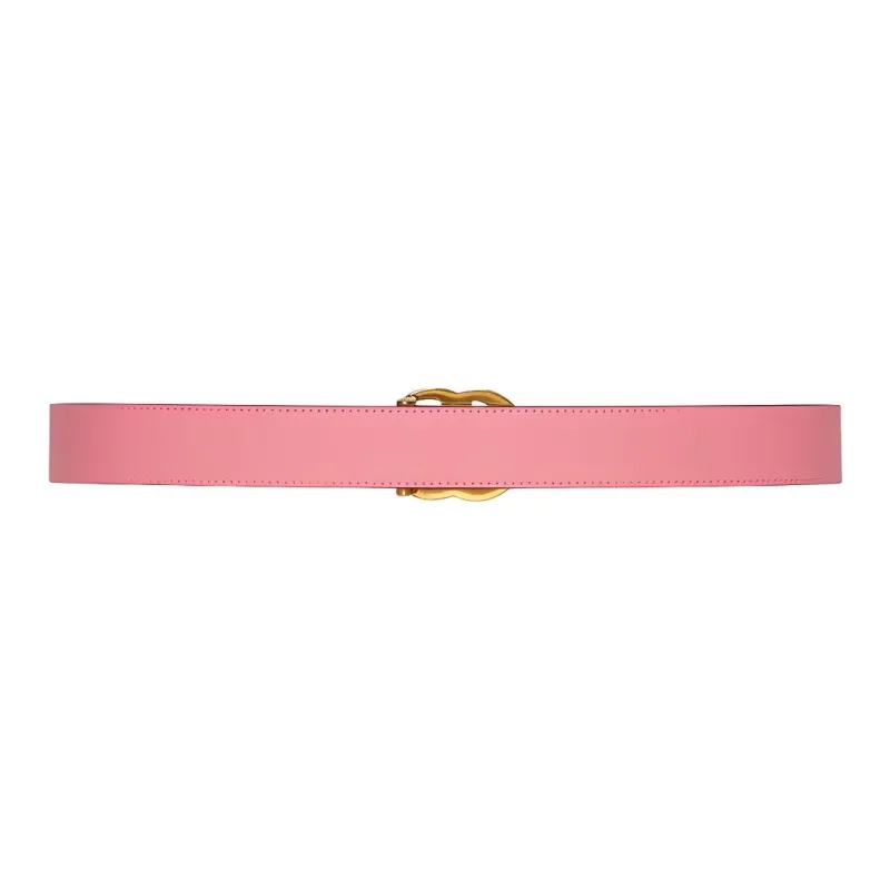 GUCCI Leather Belts Women's Pink/Beige-2
