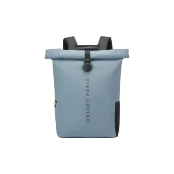 DELSEY PU Backpack Medium Size Unisex Blue Gray