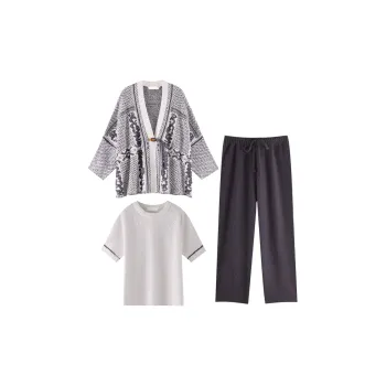 ZumashL Luxury Designer Series Pajama Set Women's Gray Blue Green