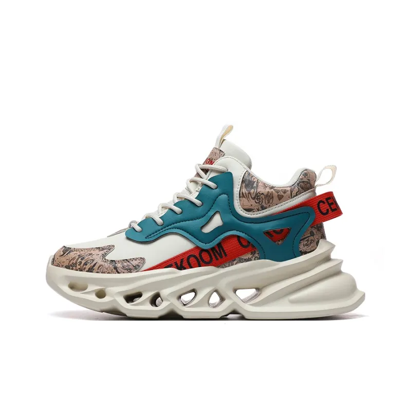 PNKE Anti Slip And Wear Resistant Height Increasing Warm Mid Top Chunky Sneakers Men's-7
