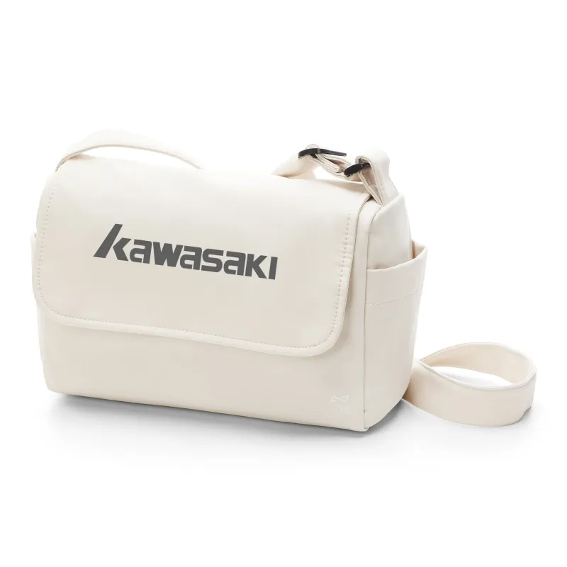 Kawasaki Fabric Crossbody Bag, Shoulder Bag, Messenger Bag Regular Unisex Black/Ecru/Haze Blue-1