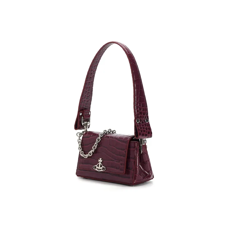 Vivienne Westwood Small Hazel Embossed Shoulder Bag-2
