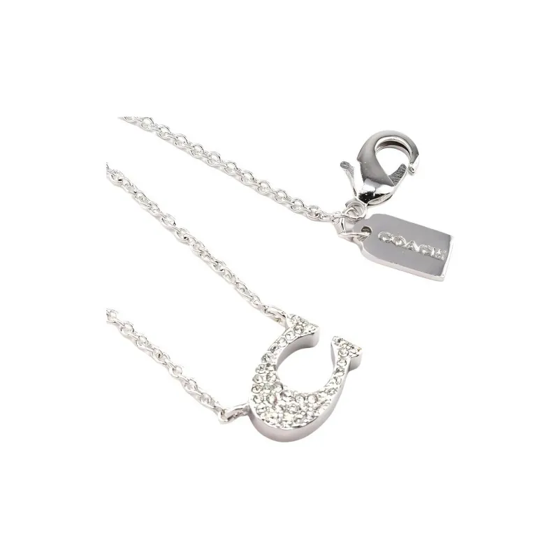 COACH Metal Necklaces Women's Silver-3