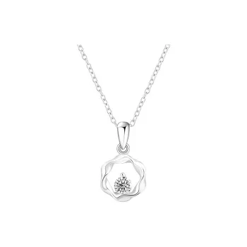 CHINA GOLD S925 Silver Topaz Necklaces Women's