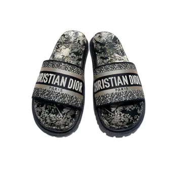 DIOR Dway Abrasion-Resistant Slide Slippers Women's Black