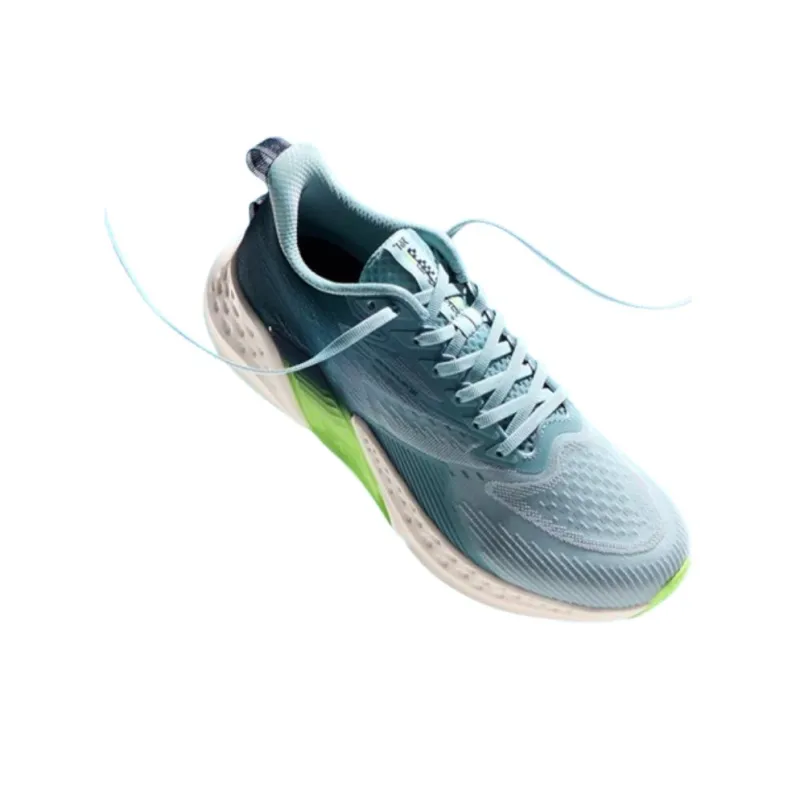 361° Cushioning Wear-Resistant Low-Top Running Shoes Men's Blue Green-5
