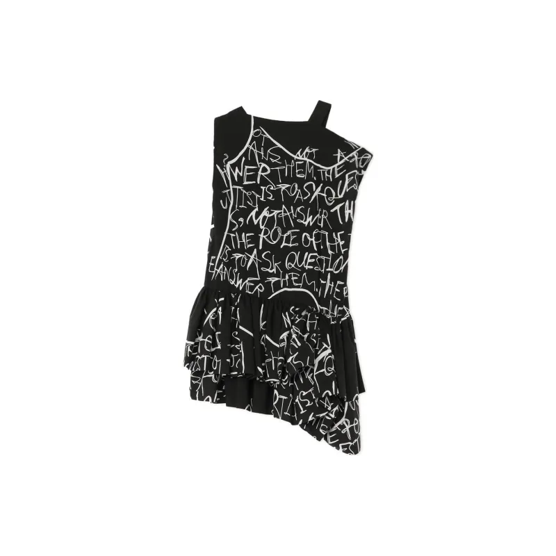 Yohji Yamamoto Sleeveless Dress Women's Black-1
