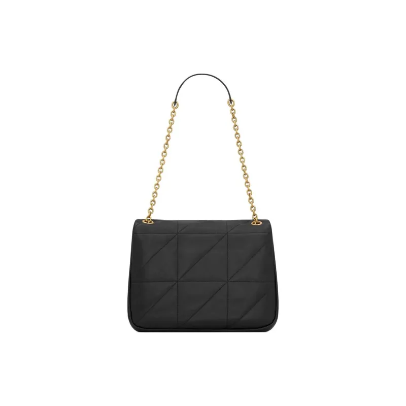 SAINT LAURENT Jamie Sheepskin Handbag Shoulder Bag Medium Size Women's Black-4