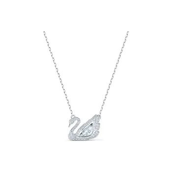 Swarovski Artificial Gemstone Necklaces Women's Silver