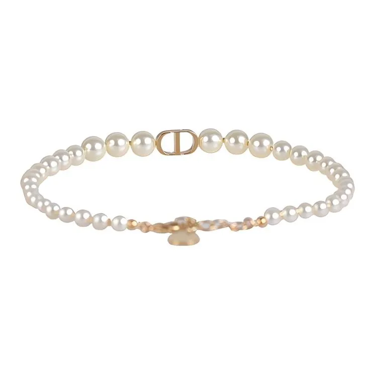 DIOR Resin Necklaces Women's Gold-2