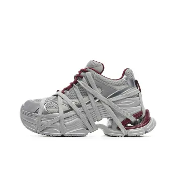 EBLAN Low Top Chunky Sneakers Women's Burgundy