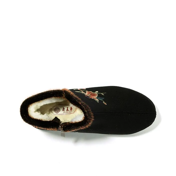 Old Meihua Casual Single Shoes Women's Black-2