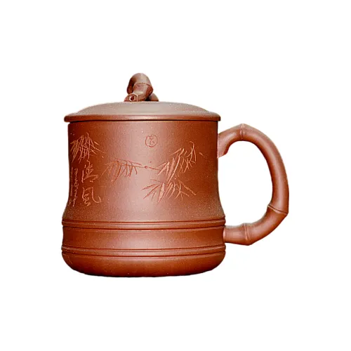 TAOMINGYI Yixing Zisha Cup With Bamboo Joint Design Original Mine Bottom Slot Clear High-End Teaware Water Cup Tea Cup
