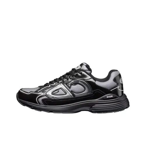 DIOR B30 Low Top Casual Shoes Men's Black Gray Color