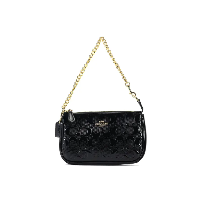 COACH Nolita Cow Leather Handbag, Shoulder Bag Trumpets Unisex Black-1