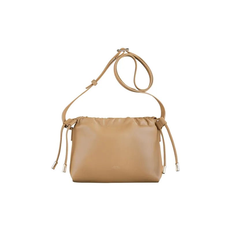 A.P.C Polyurethane Crossbody Bag, Shoulder Bag Women's Light Brown-0