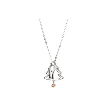 ZURY S925 Silver Necklaces Women's Silver