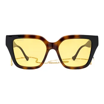 GUCCI Cat-Eye Chain-Detailed Sunglasses