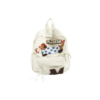 GOBLIN SHARKS 1759 Fabric Backpack Women's White/Green