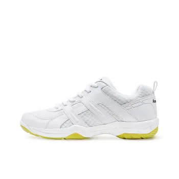 Kawasaki Anti Slip Wear Resistant Breathable Lightweight Coverage Low Top Badminton Shoes Unisex White Cyan