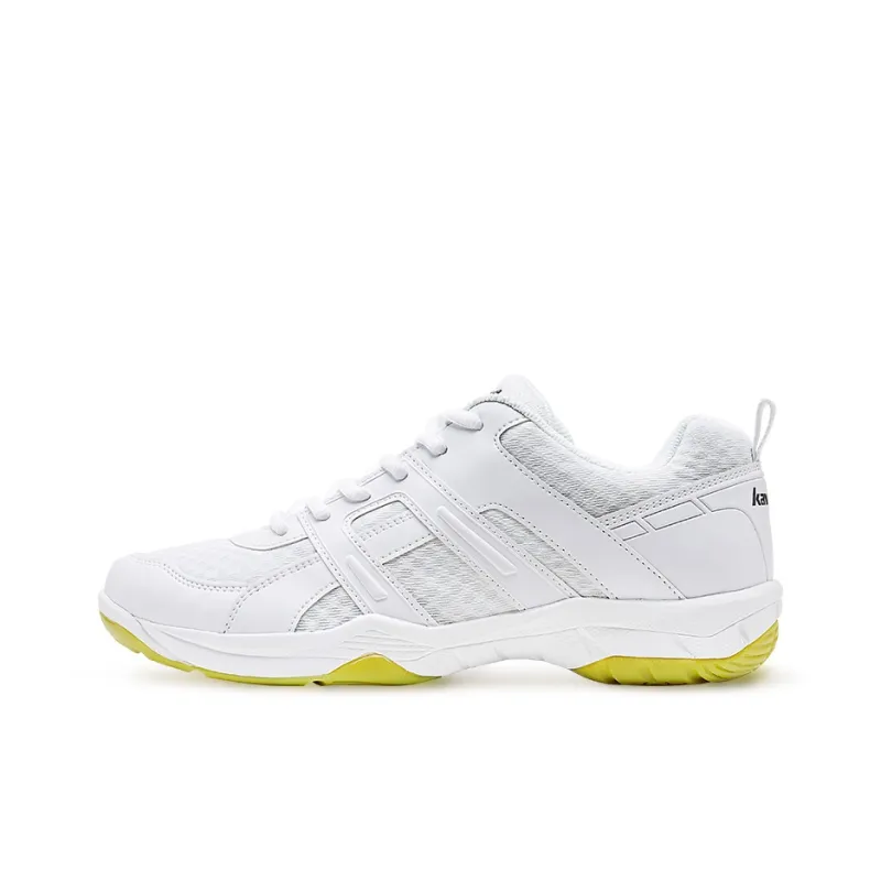 Kawasaki Anti Slip Wear Resistant Breathable Lightweight Coverage Low Top Badminton Shoes Unisex White Cyan-0