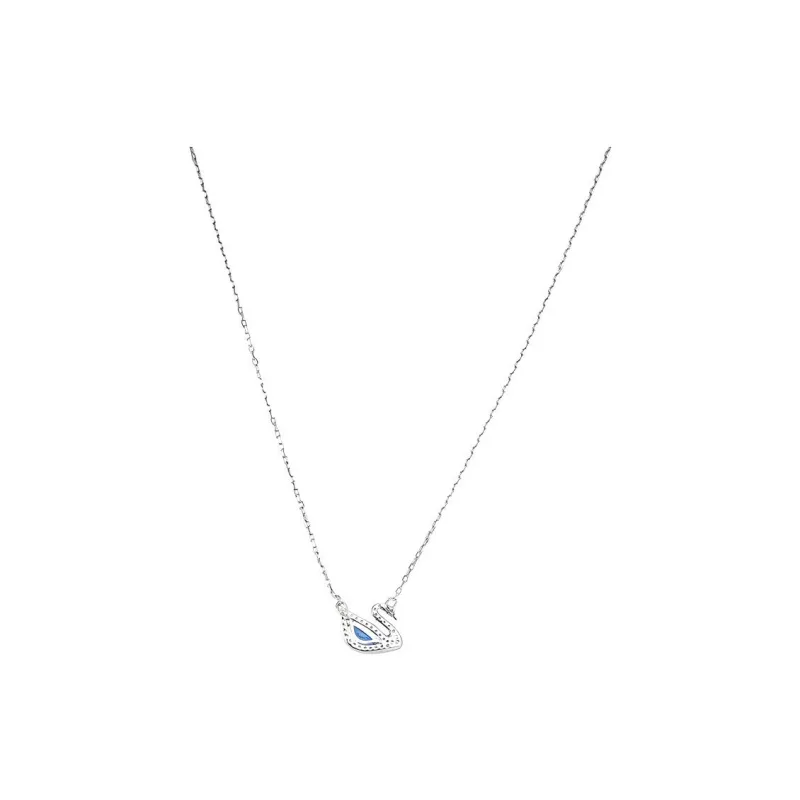 Swarovski Swan Alloy Necklaces Women's Blue-1
