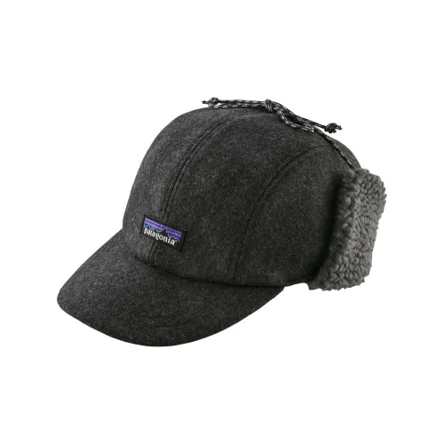 Patagonia Recycled Wool Trapper Hats Men's Dark Gray