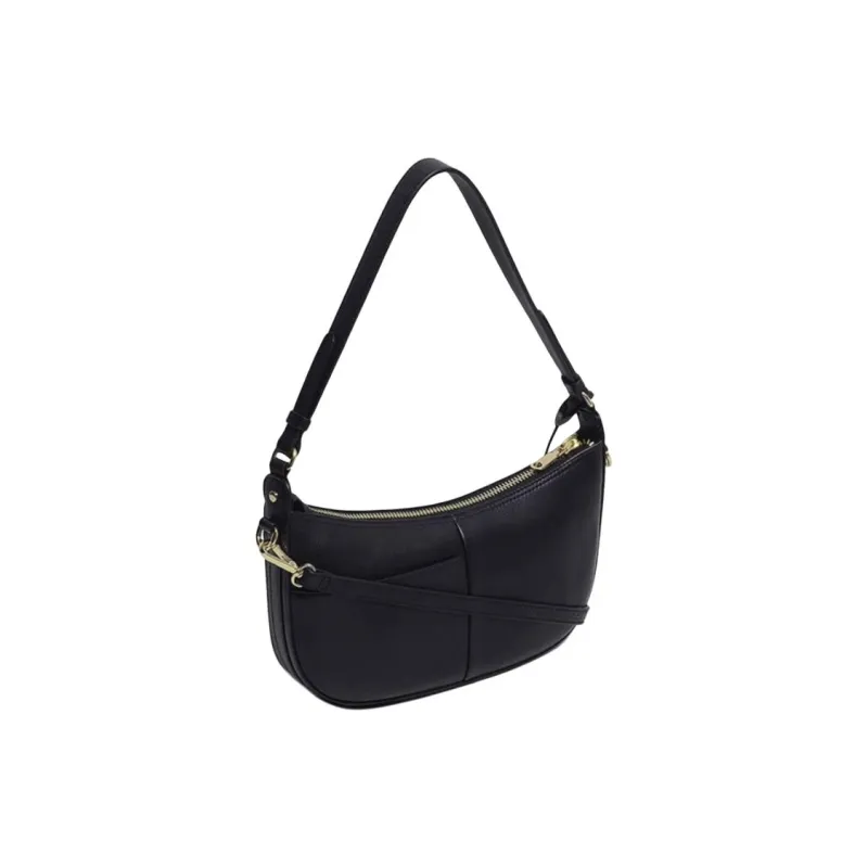 RADLEY Cow Leather Crescent Bag Portable Crossbody Bag Shoulder Bag Medium Size Women's Black-1