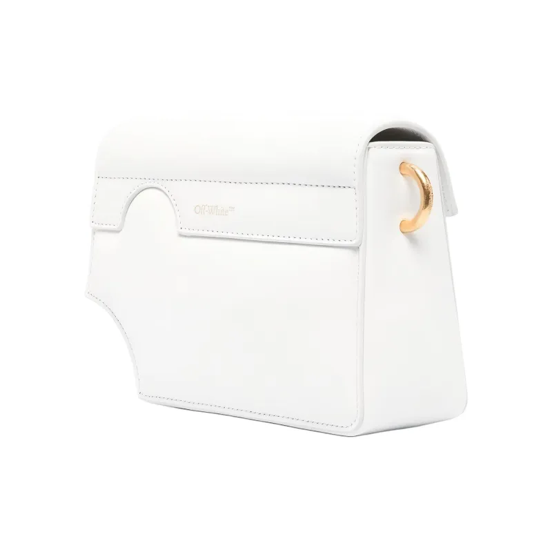 OFF WHITE Burrow Leather Shoulder Bag-1