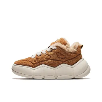 Anta Special Fragrance Bag Slip Resistant Cushioning Abrasion Resistant Low Top Skateboard Shoes Women's Climbing Brown