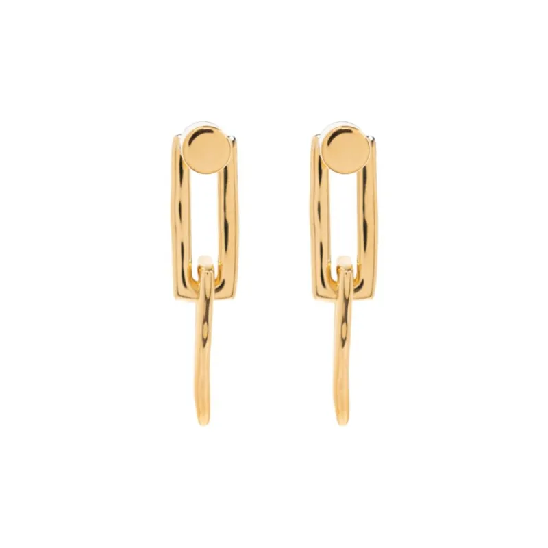 JIL SANDER Rectangular Frame Earrings-1