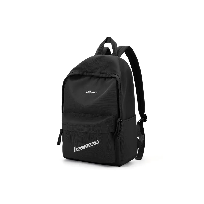 Kawasaki Fabric Backpack Laptop Bag Unisex Ecru/Gray/Black-8