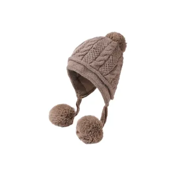 Top Melon Rabbit Fur Beanies Women's