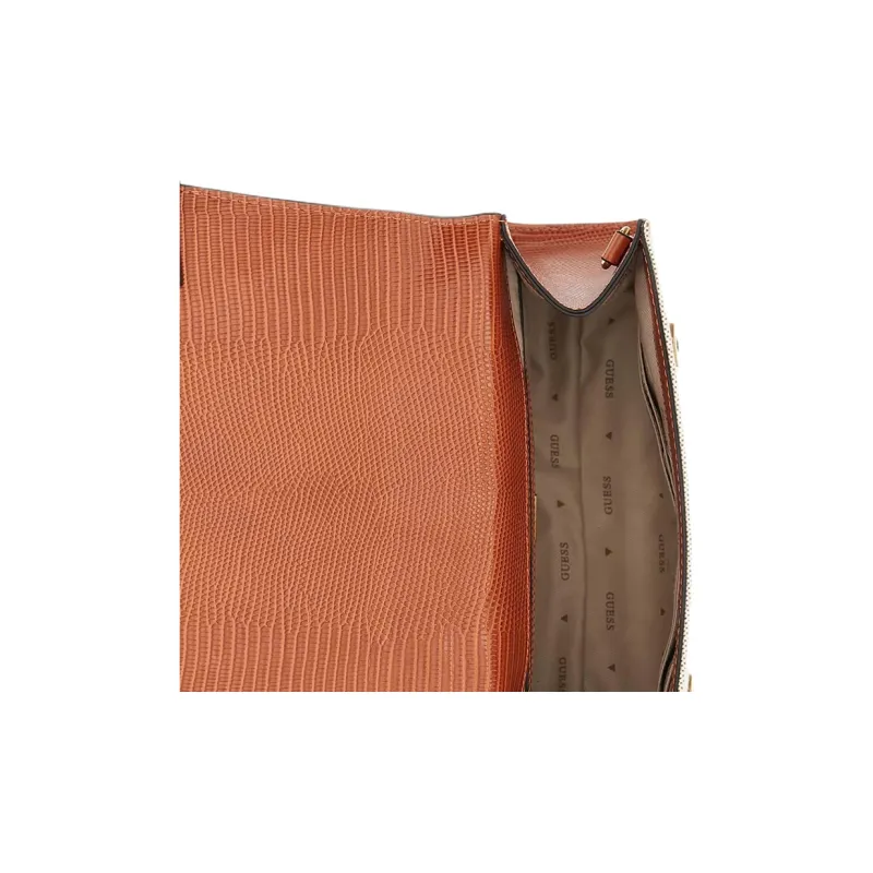 GUESS Cotton Shoulder Bag Crossbody Bag Handbag Regular Women's Orange-4