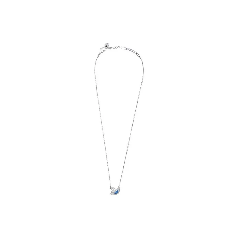 Swarovski Swan Alloy Necklaces Women's Blue-2