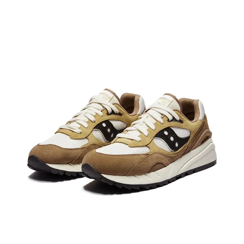 Saucony Low Top Vintage Casual Shoes Unisex Brown Yellow-3