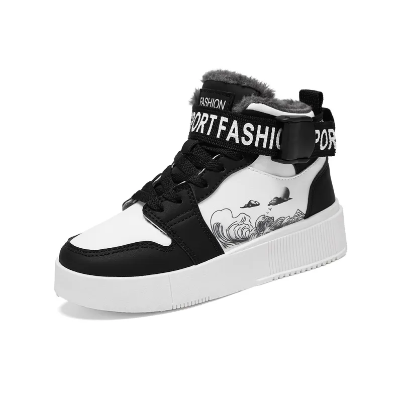 SOURCE Slip Resistant Cushioning Impact Resistance Abrasion Resistant High Top Skateboard Shoes Unisex-5