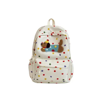 LUVISTRUE Polyester Backpack Women's Beige/White/Yellow/Black/Blue/Pink/Black