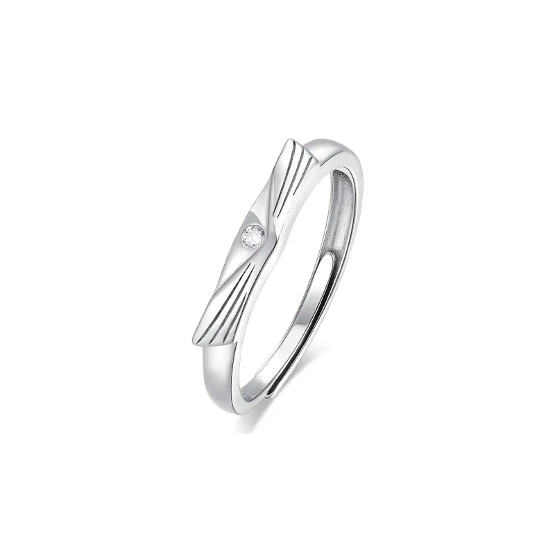 KADER 925 Sterling Silver Rings Unisex Silver Box-2