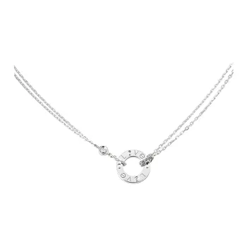 CARTIER 18K White Gold Necklaces Women's