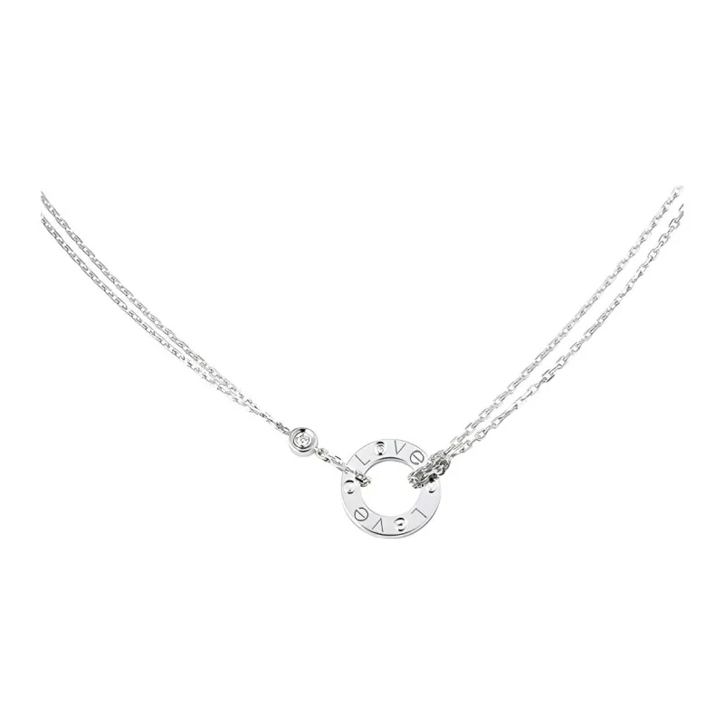 CARTIER 18K White Gold Necklaces Women's-0