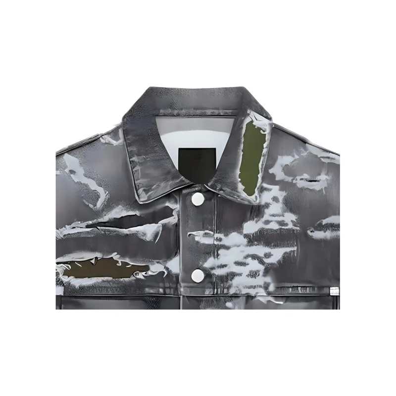 Givenchy Distressed Denim Jacket-1