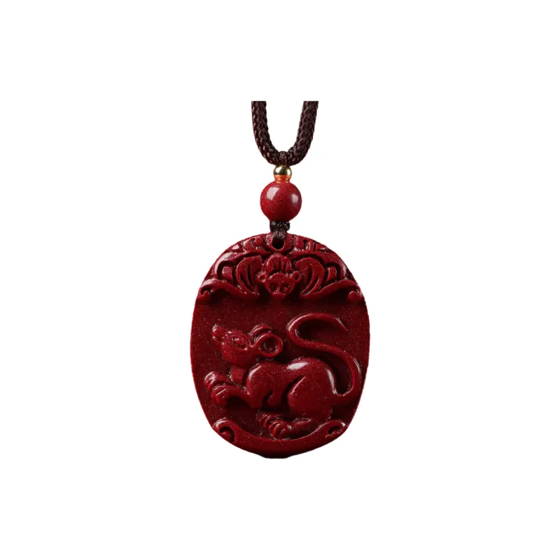 Bubble Scallops Reconstructed Cinnabar Necklaces Unisex-0