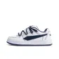 Double Strap White Dark Blue