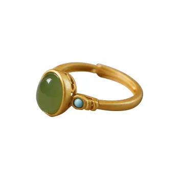 YUSHE Hetian Jade Rings Women's