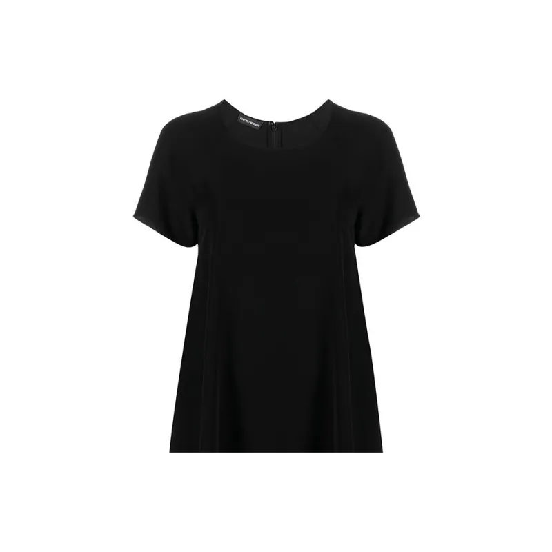 EMPORIO ARMANI SS23 Short Sleeved Dress Women's Black-4